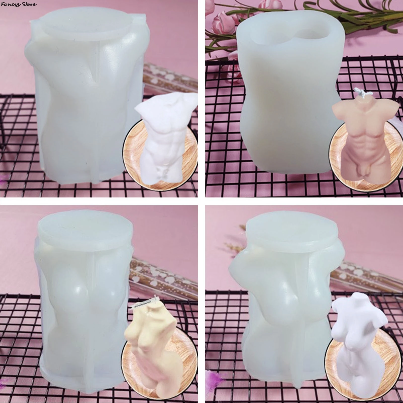 

Creativity Candle Mould Woman Body Plus Size Handmade DIY Gift Romantic Date Silicone Mold Artwork Family Decoration Production
