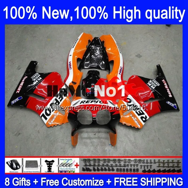 

VFR400R For HONDA VFR400 RVF VFR 400 R 400R NC30 89 90 91 92 93 151MC.5 RVF400R 1989 1990 1991 1992 1993 Fairings Repsol black