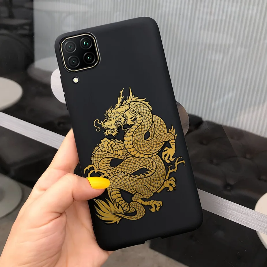 Чехол-накладка для Huawei P40 Lite Nova 7i с принтом дракона Льва полным покрытием |