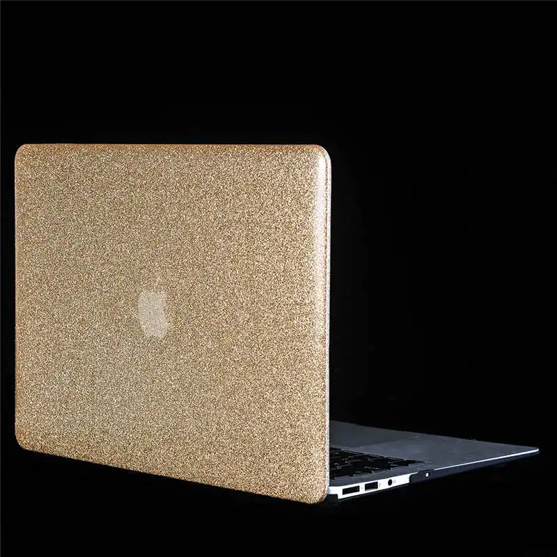 Golden Роскошный блестящий чехол для Macbook New Air 13 A1932, чехол для ноутбука из блестящего ПВХ для Macbook Air 13 A1932, блестящий чехол - Цвет: Golden