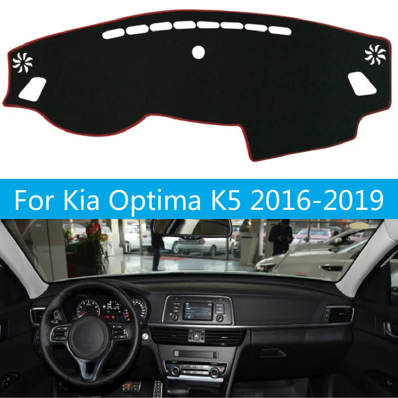 

Dashboard Cover Mat Pad DashMat Sun Shade Instrument Covers Carpet Car Styling Accessories For Kia Optima K5 2016 2017 2018 2019