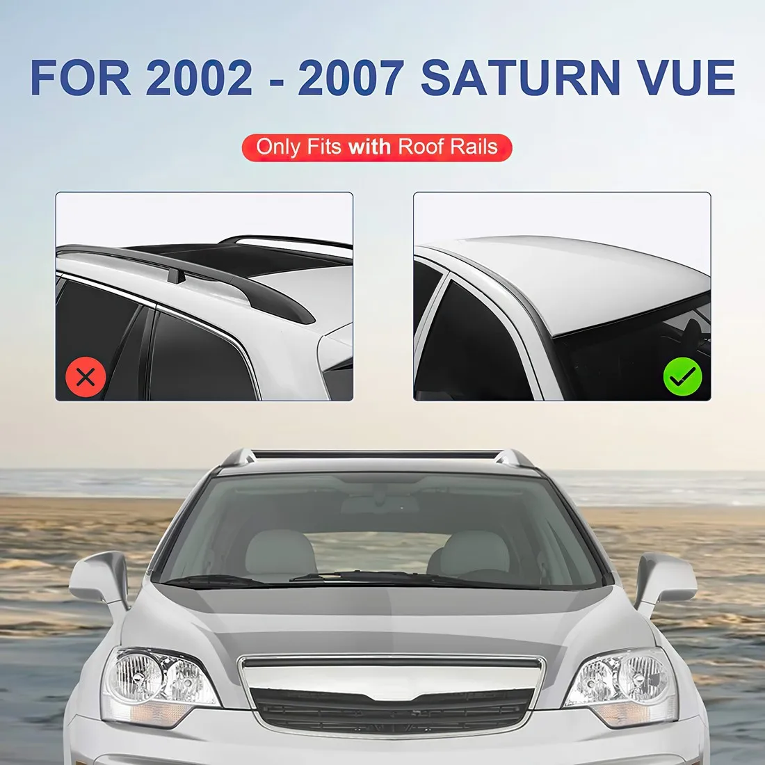 SANJODS багажник на крышу для Saturn Vue 2002 2003 2004 2005 2006 2007 алюминиевый болт верхней рейке