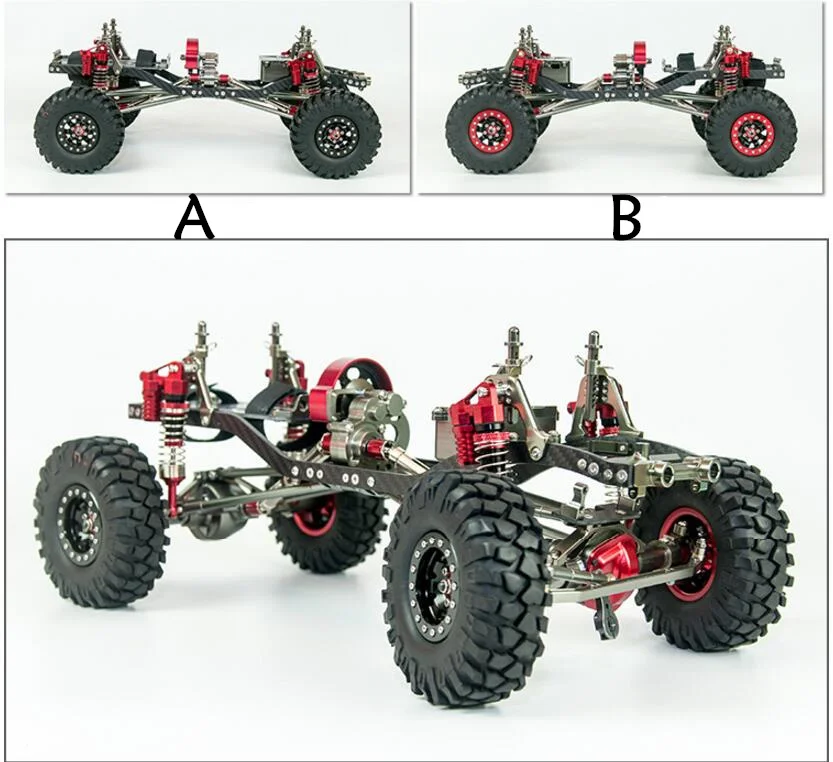 GWOLVES Racing 1/10 CNC все алюминиевые и углеродные 313 мм Колесная база Wrangler рама осевая SCX10 быстрая