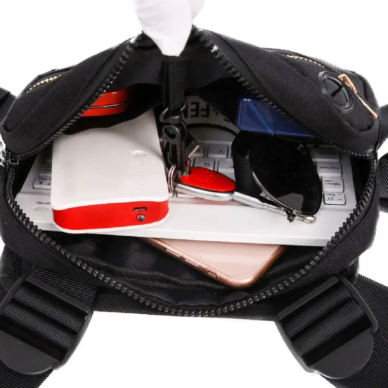 

Sling Bag Chest Shoulder Backpack Fanny Pack Crossbody Bags for Men(Black) L9BE