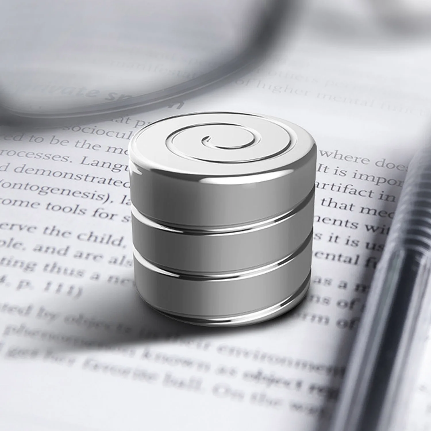 Прикольный Спиннер из нержавеющей стали Настольная игрушка с гироскопом и