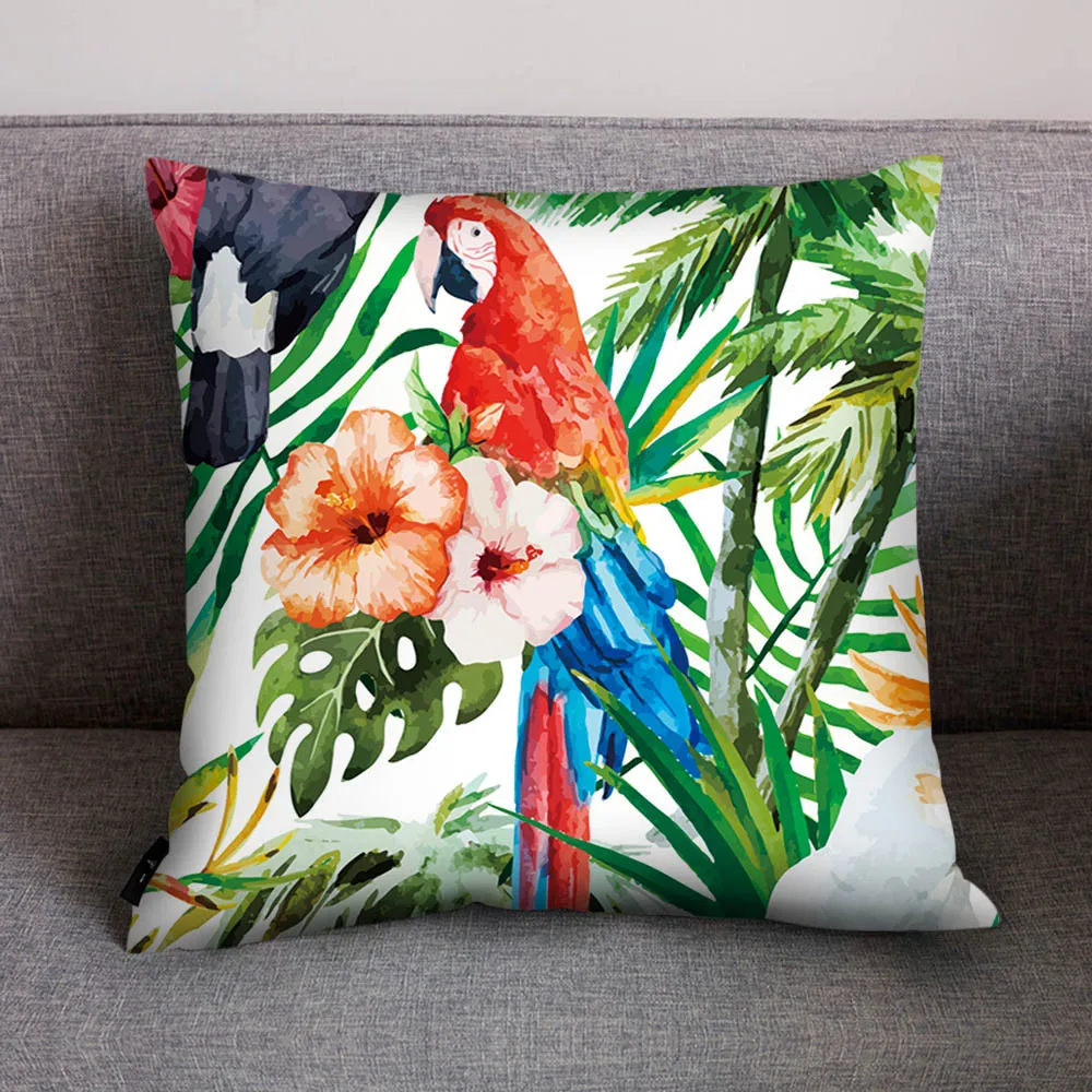 2019 листья тропических растений подушка с изображением кактуса крышка размером