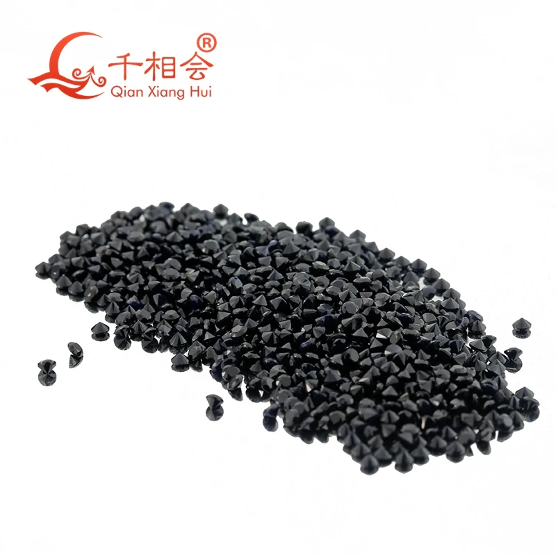 

4-7mm natural black sapphire round beads brilliant cut stone DIY Decoration Jewelry Accessories Gifts Wholesale Loose Gemstone