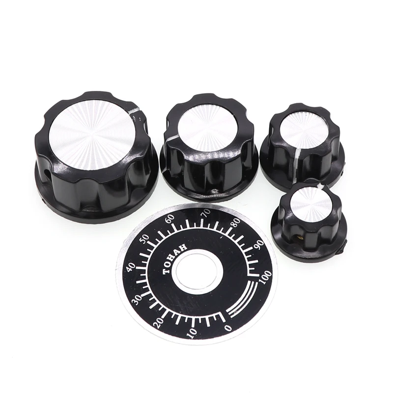 Encoder Potentiometer Knob Kit MF-A01 MF-A02 MF-A03 MF-A04 MF-A05 6MM 6.4MM 4MM bakelite Knob Cap Set for 3590S WXD3