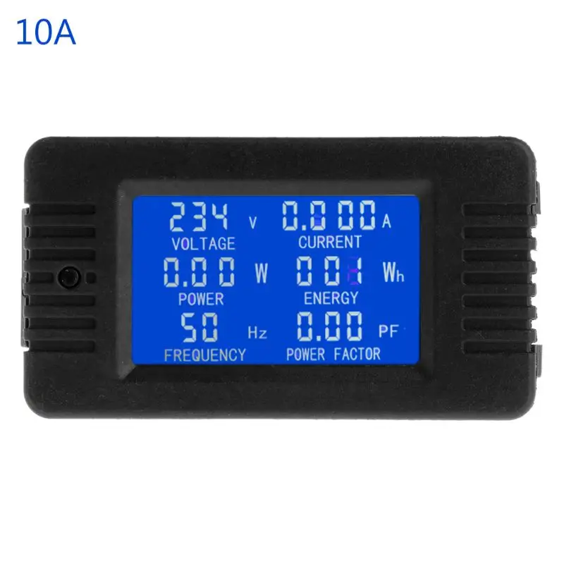

6in1 Digital AC 80~260V Power Energy Monitor Voltage Current KWh Watt Meter 100A F1FC