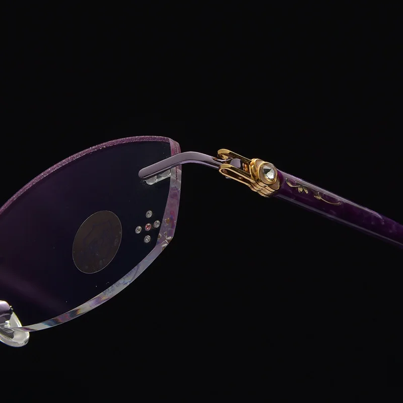 Безвинтовое женский алмазные резка стекла рамы Для женщин антибликовыми