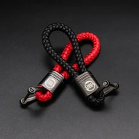 car leather metal leather rope chain sporty key ring for fiat aegea 500c panda uno palio tipo doblo car keychain accessories