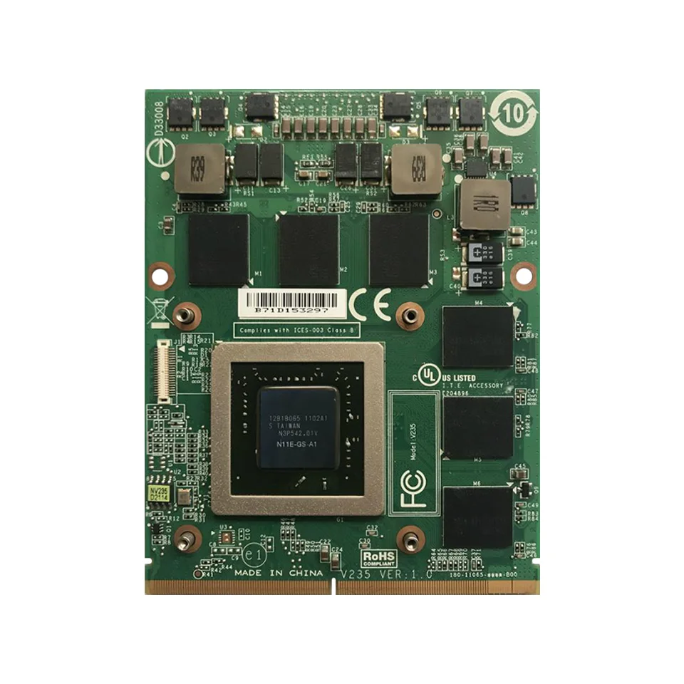 GTX460M GTX 460M GDDR5 1 5 гб N11E GS A1 видео Графика карты с X кронштейн для MSI Dell Alienware M15X M17X R2 R3 R4