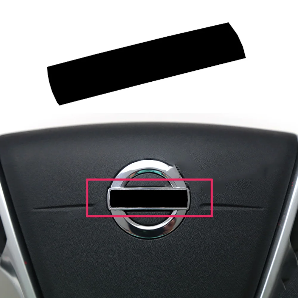 

46*11mm Black Car Steering Wheel Sticker For Volvo XC90 XC60 S80 S60 XC70 S40 V40 V60 2010-2021 Volvo Car Sign Label Sticker