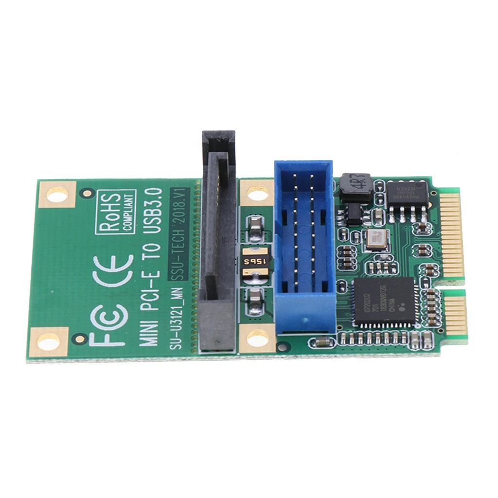 Фото 2 порта PCI E USB 3 0 экспресс карта Mini Express концентратор контроллер адаптер с