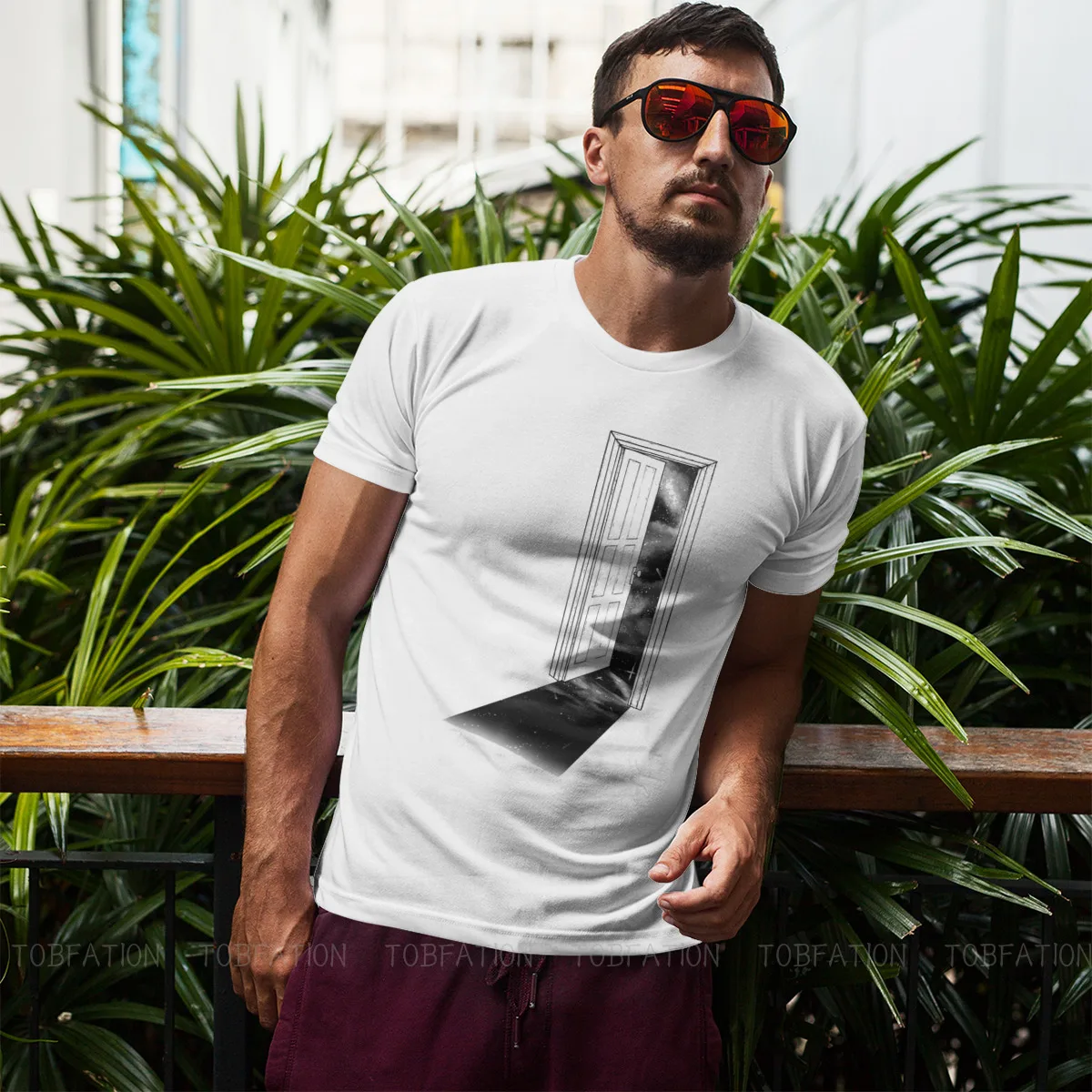 Футболка мужская с круглым вырезом Классическая Альтернативная рубашка принтом