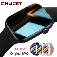 chycet 2021 smart watch men original iwo dial call heart rate fitness tracker 1 75 inch sport smartwatch women 44mm pk hw22 t500