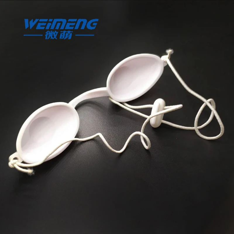 

Weimeng White color Cosmetic laser protective goggles E light photorejuvenation OPT hair eyebrow blackdoll guests with eyepatch