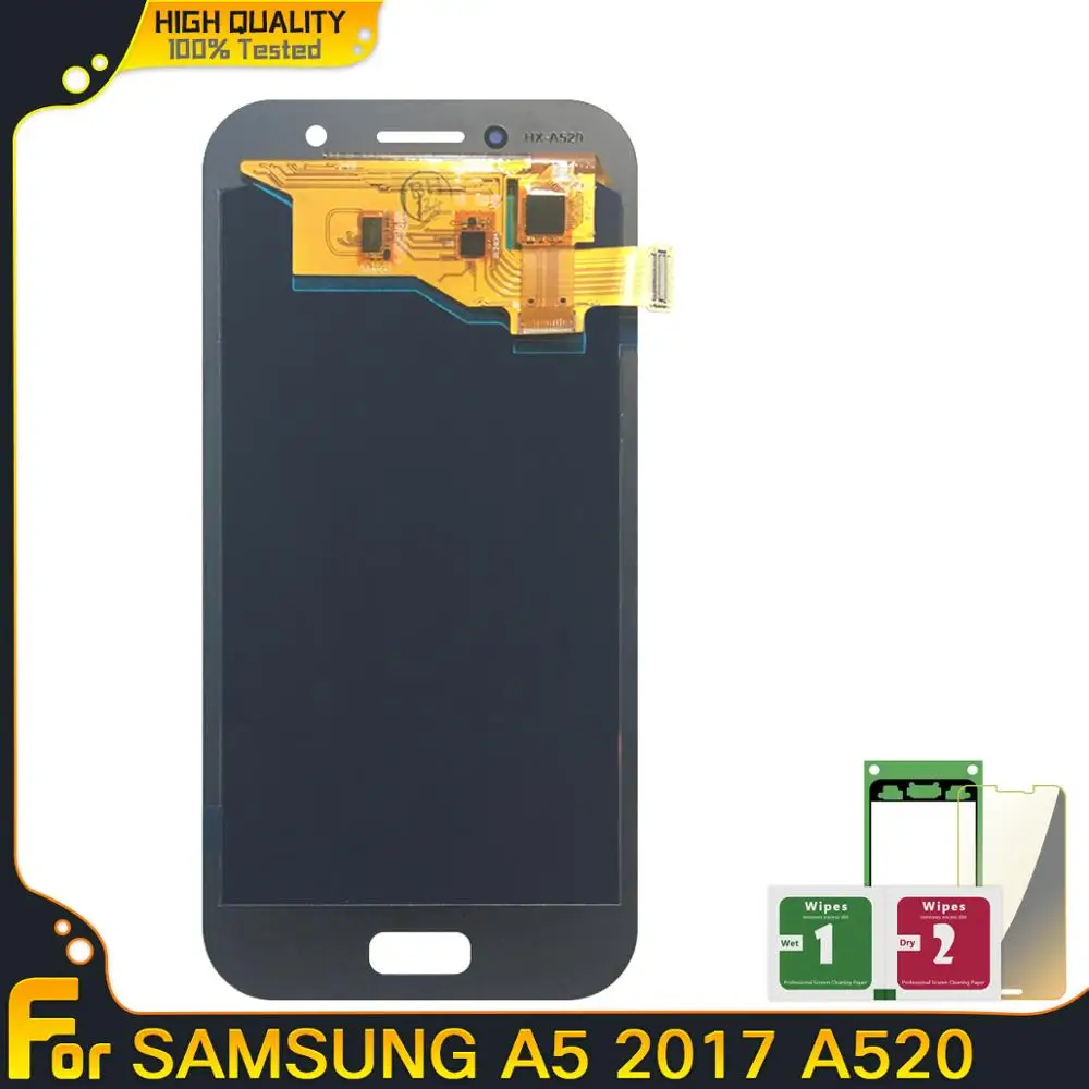 Super AMOLED ЖК-дисплей для Samsung Galaxy A5 2017 LCD A520 SM-A520F дисплей дигитайзер сенсорный экран