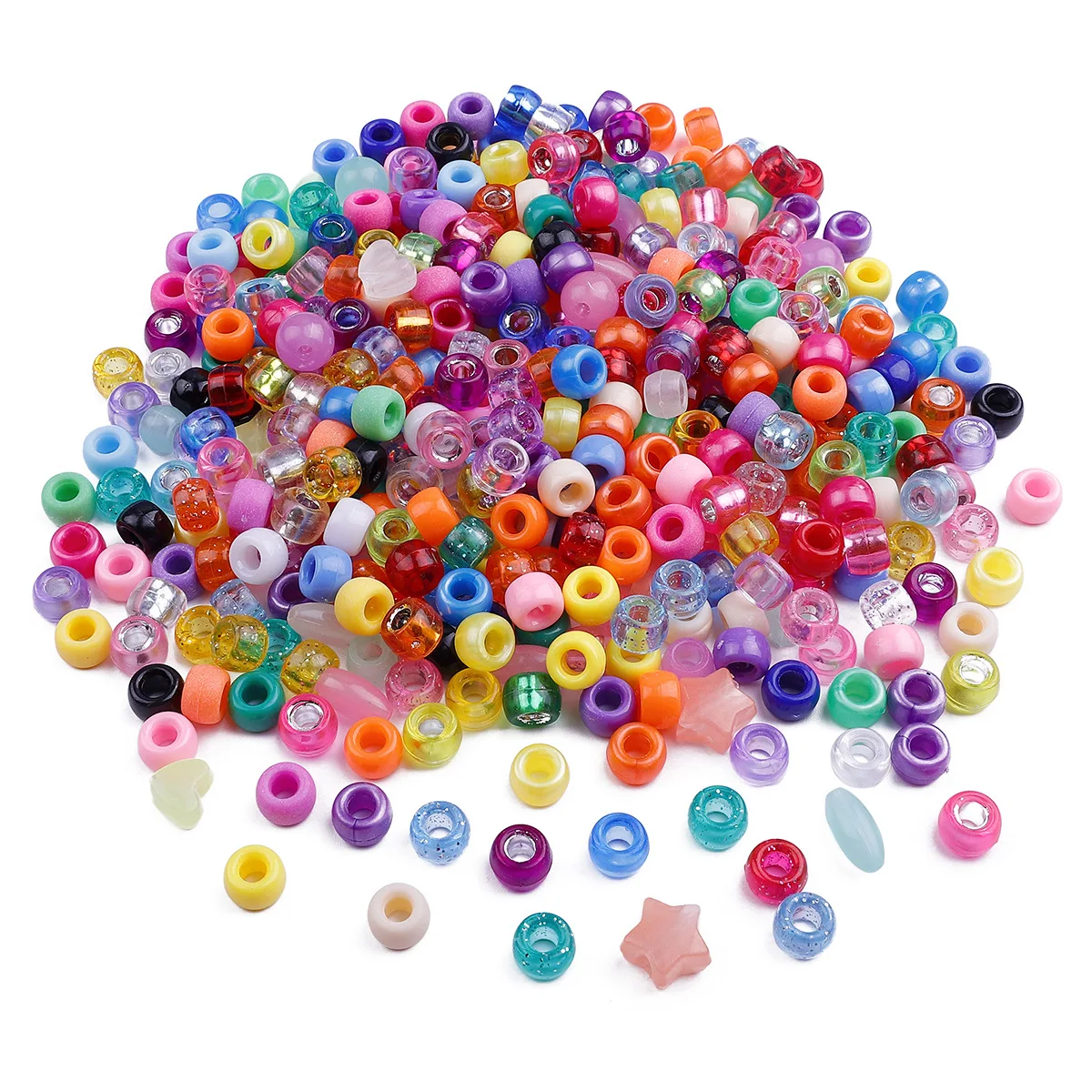 

Acrylic barrel beads scattered beads crafted bracelet diy beaded jewelry accessories weaving material package