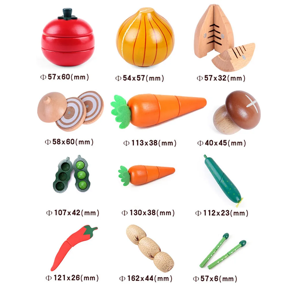 Детские игрушки для кухни имитация резки кухонные магнитные фрукты и овощи