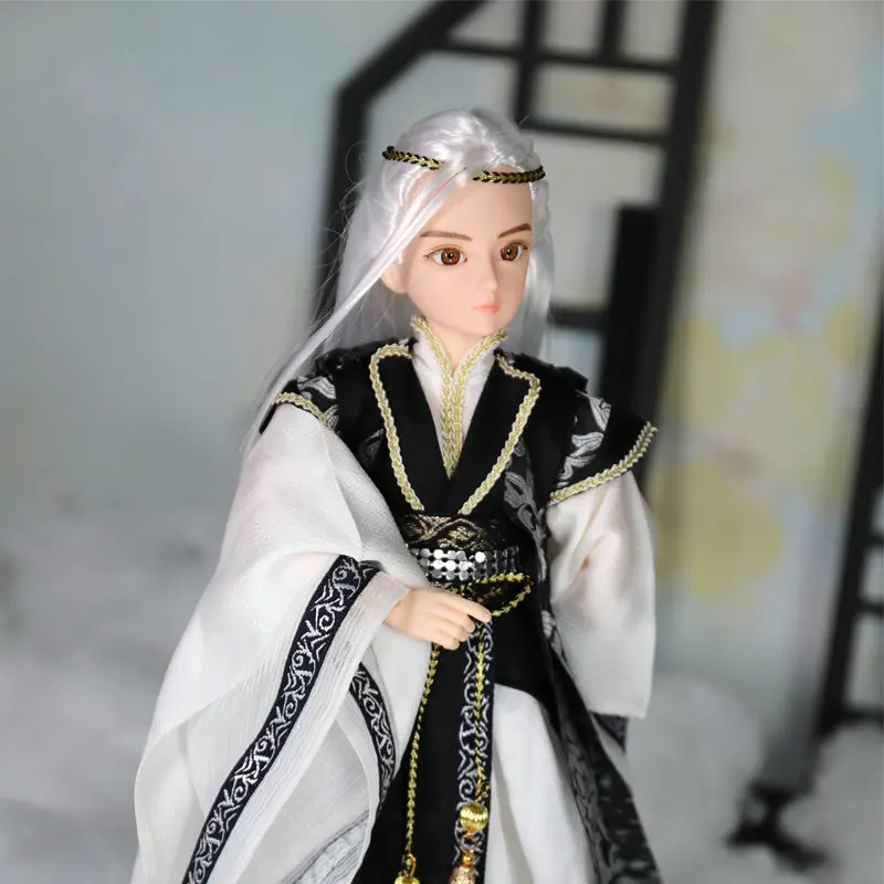 34 см китайский костюм ручной работы кукла для мальчика 1/6 Bjd куклы мужские
