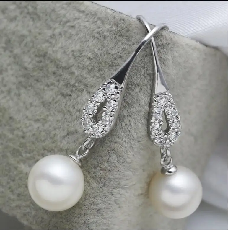 New 1101+++ Long ear hook Natural Oyster Shell Pearl Earrings Fashion temperament | Украшения и аксессуары