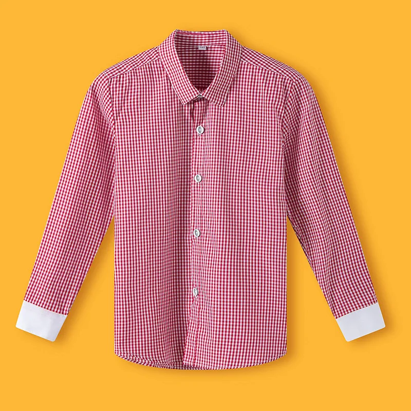 Рубашка для мальчиков официальная выступлений летняя белая рубашка из 100% хлопка