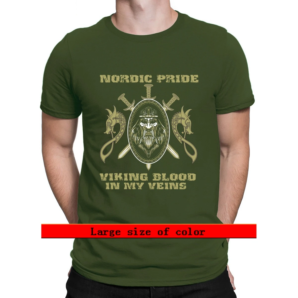 

Viking Nordic Pride Viking Blood In My Veins 2021 T Shirt Famous Tee Shirt Customized Letters Outfit Spring Autumn Crew Neck