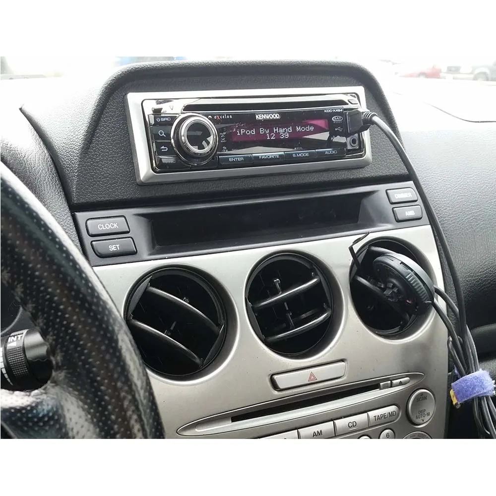 Один Din DVD стерео панель MAZDA 6 2002 2007 Fascia Радио Установка для крепления приборной