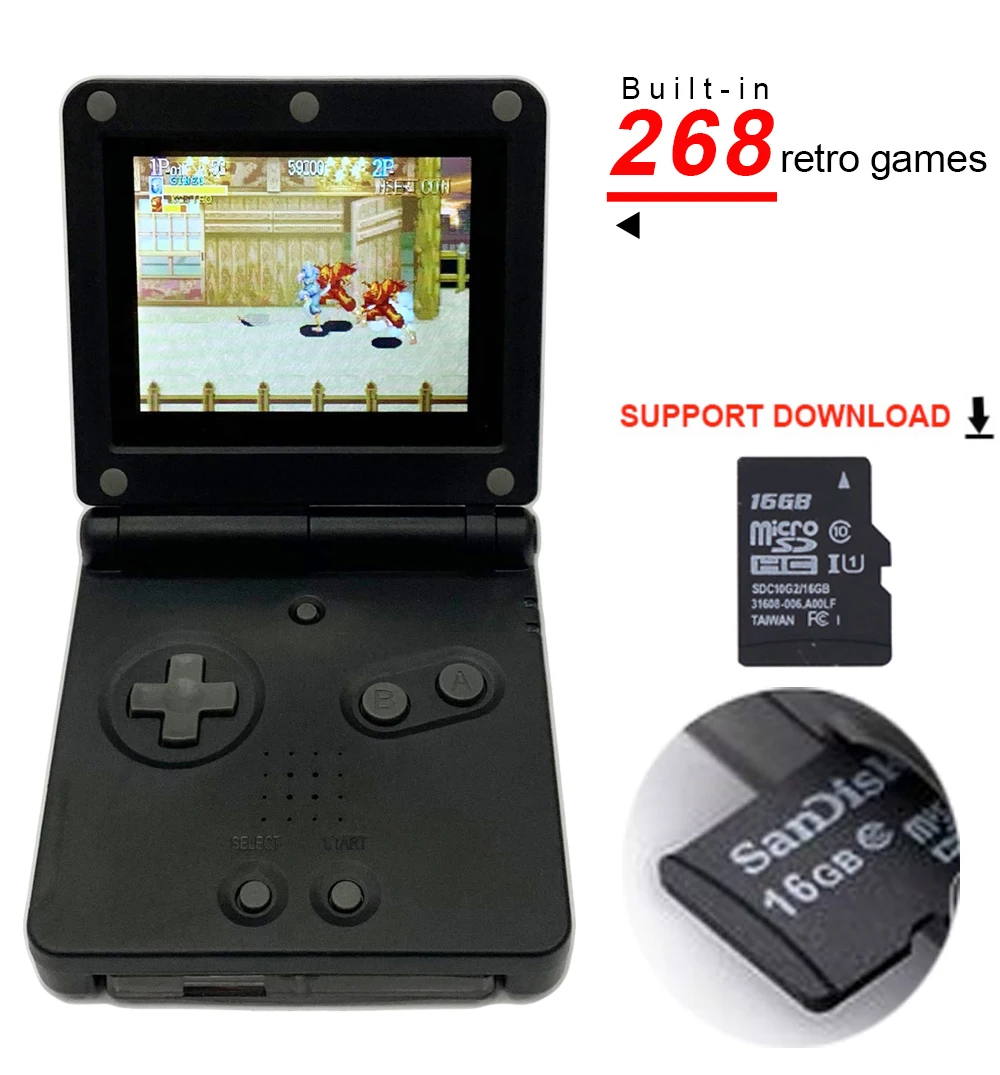 Новый GB мальчик PVP Ручной игровой плеер 8 Bit до 32Bit игровая консоль с Bulit in 268 игр
