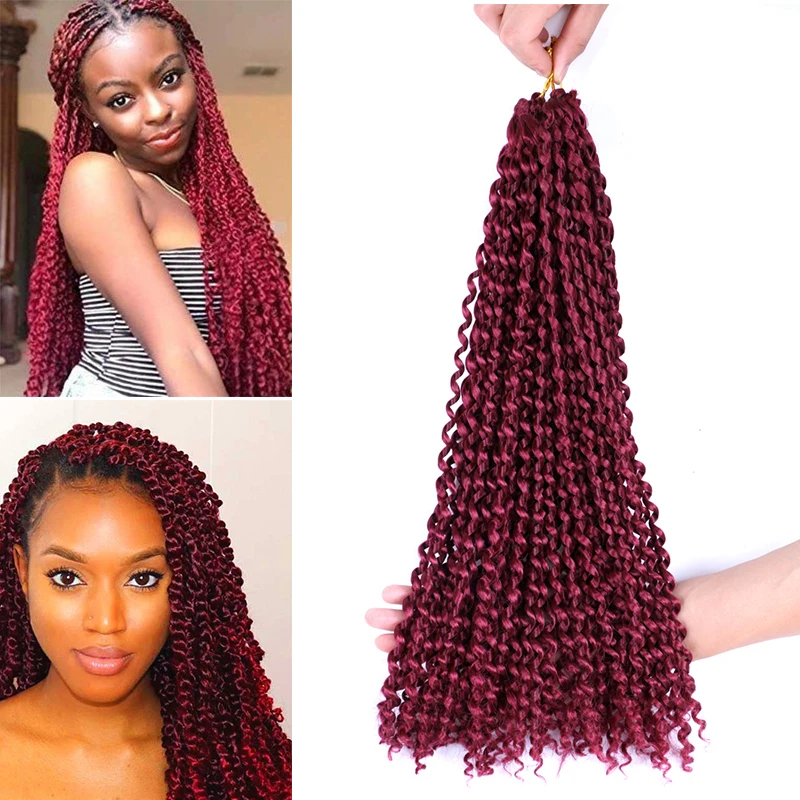 Страсть твист плетение Волосы Кудрявые крючком коса наращивание волос