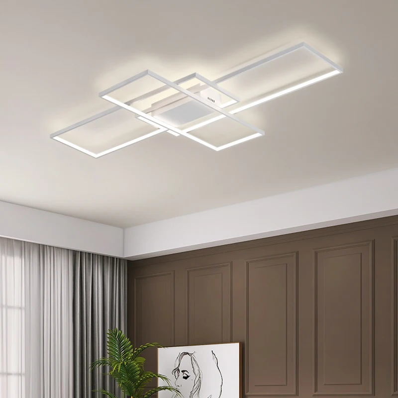 $56.00 Alexa Smart Home Modern Led ceiling lights for livingroom bedroom lustre Led ceiling light White/Black led Ceiling Lamp fixture