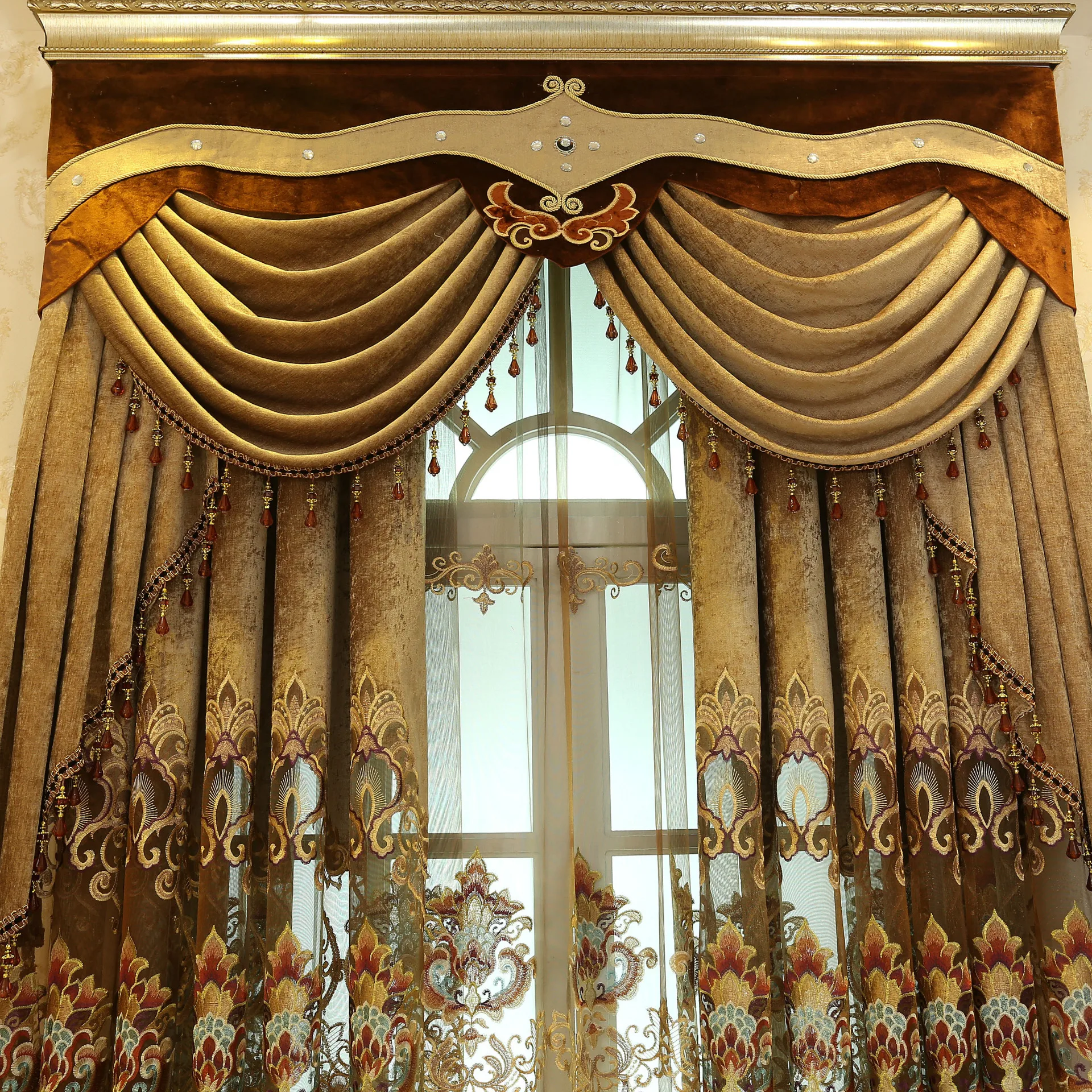 Шторы в европейском стиле для гостиной столовой спальни высококачественные