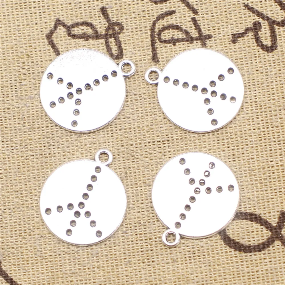 

Charm For Making Jewelry Pendants Antique Silver Color Peace Sign 20x23mm 5pcs
