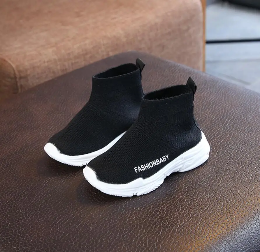 Children casual shoes 2020 male female sneaker child high elastic foot wrapping snow boots kids knitted socks baby |