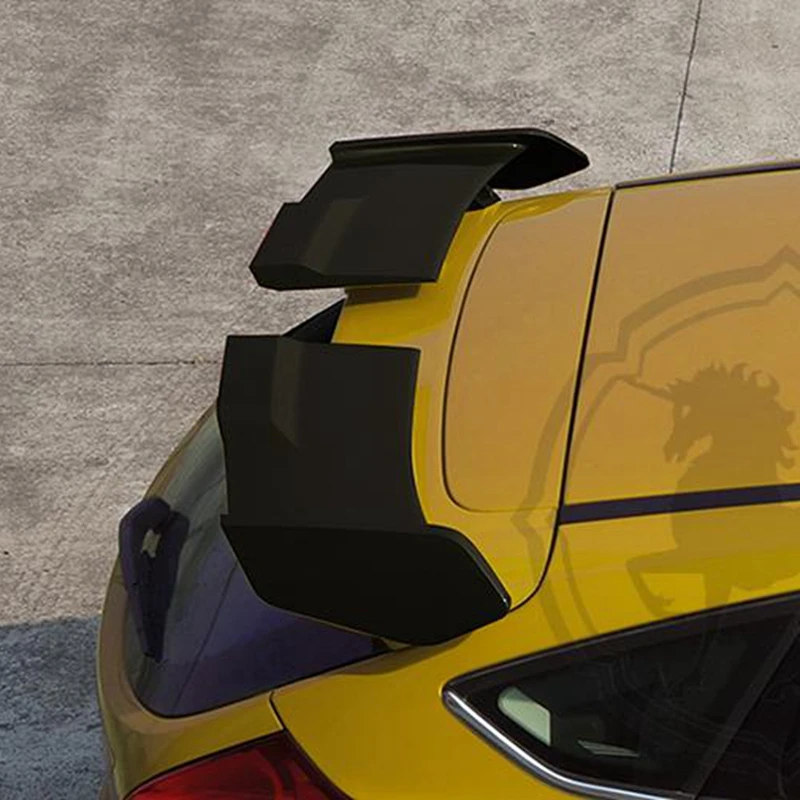 Для Ford Focus Хэтчбек 2012- ABS пластиковый Неокрашенный праймер цвет задний спойлер крыло багажника крышка протектор автомобиля Стайлинг