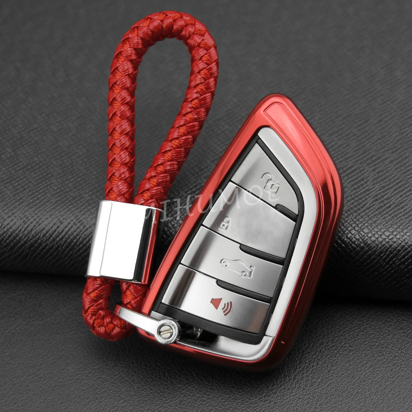 

Car Key Fob Cover Case For BMW X1 X2 X3 X4 X5 X6 F15 F16 G01 G02 G05 G20 G30 G31 G32 G11 G12 F48 F39 F45 F46 F90 F85 F86 Red