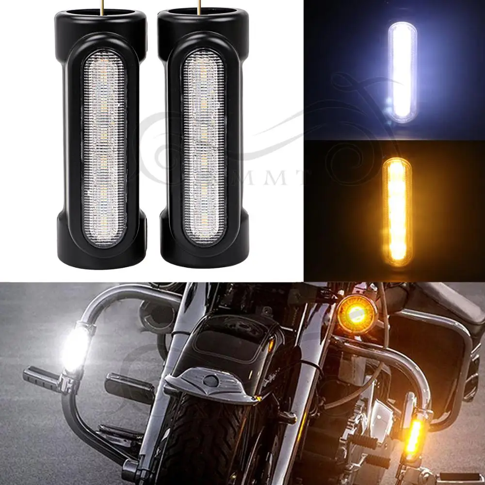 Аксессуары для мотоциклов дорожный светильник вождения белый Янтарный