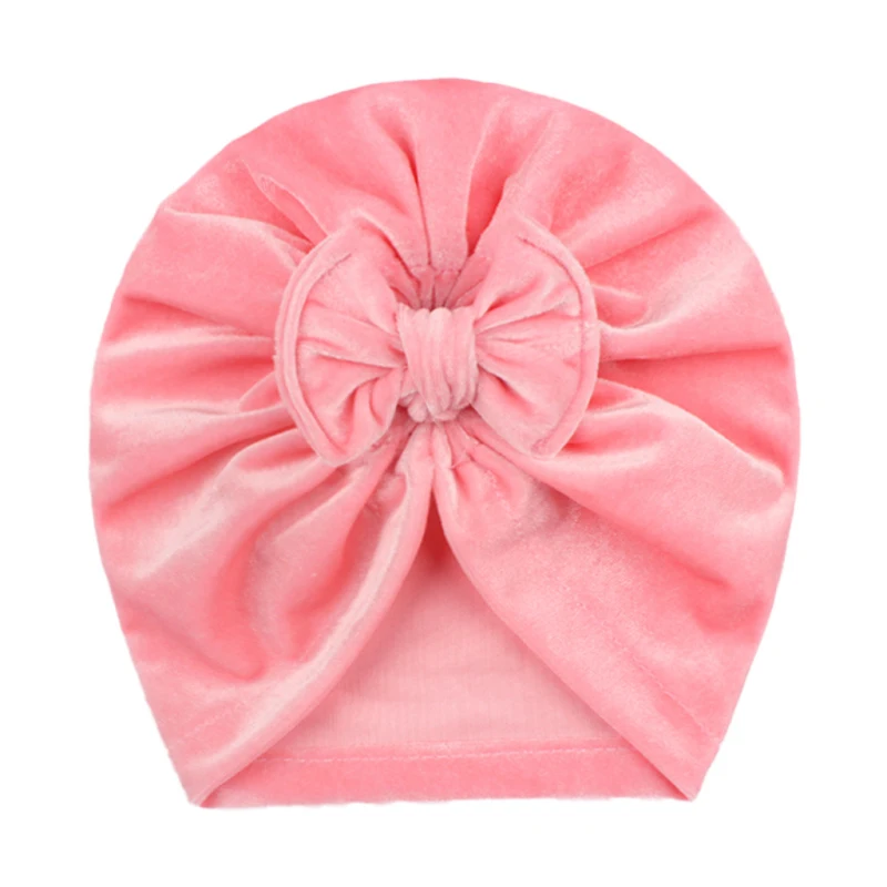 Детская шапка тюрбан с цветочным принтом бантиком для новорожденных маленьких