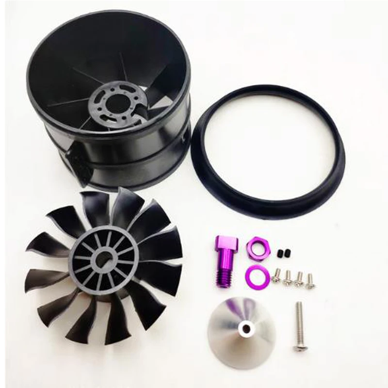 QX-MOTOR DIY EDF Канальные 12 лезвий пропеллер вентилятора 90 мм с бесщёточным двигателем
