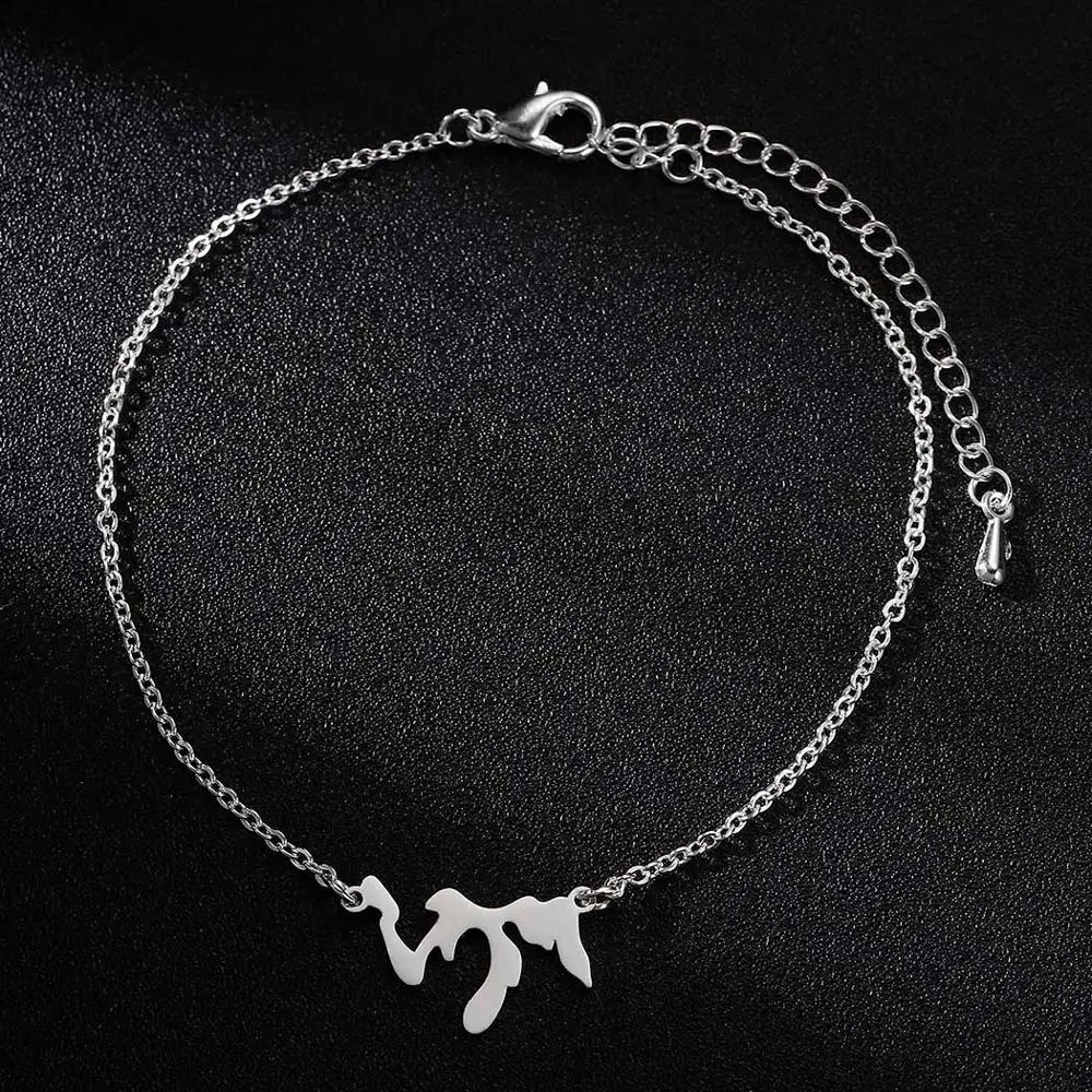 Браслеты-цепочки Chandler из нержавеющей стали с изображением озер геометрической