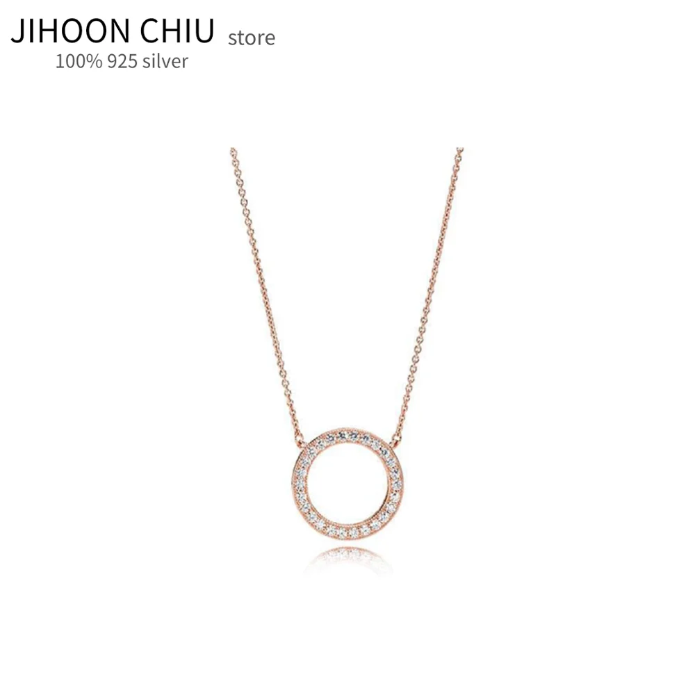 

Authentic 100%925 sterling silver necklace FIT original Pan necklace for women cartoon animal series fashion classic jewelry