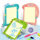 Волшебная светящаяся доска для рисования, письма, флуоресцентная ручка в темноте, Веселая мультяшная развивающая детская игрушка