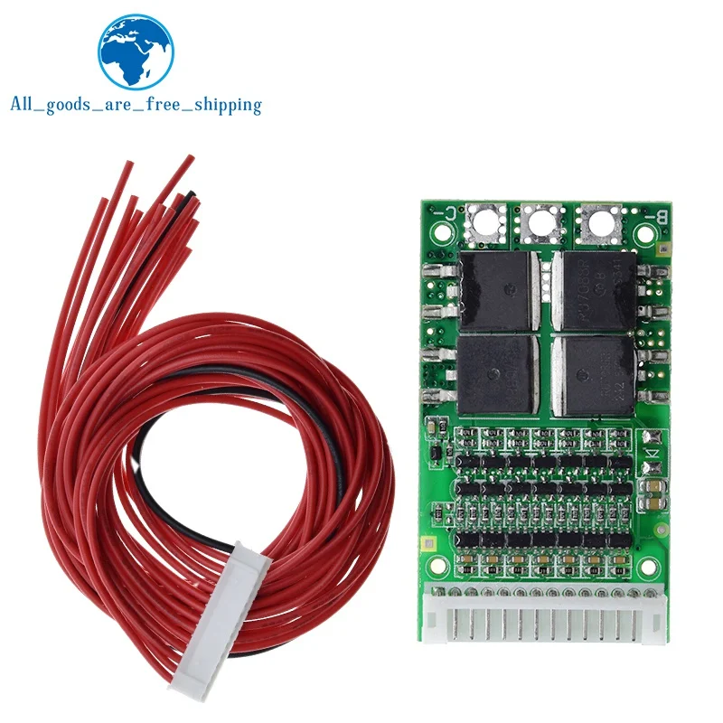 Bms 6s 7s 8s 9s 10s 11s 12s 13s 3 6 v 4 2 25a Регулируемая литий ионная батарея 18650 Защитная