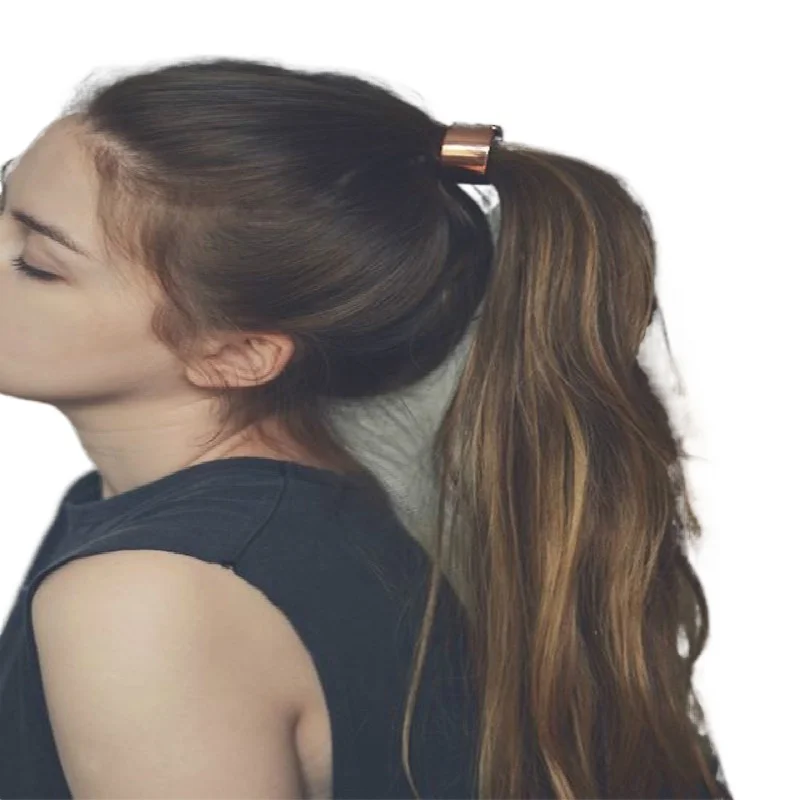 Эластичная резинка для волос кольцо пряжка конского хвоста держатель женские