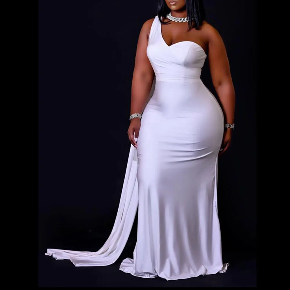 Европейский и американский стиль женская одежда лето 2021 платье однотонное на