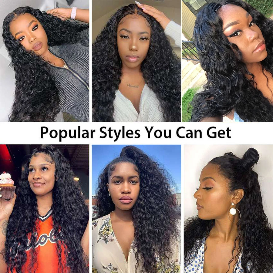 Парик из человеческих волос Recool 6x6 бразильские волнистые волосы плотность 250 13x6