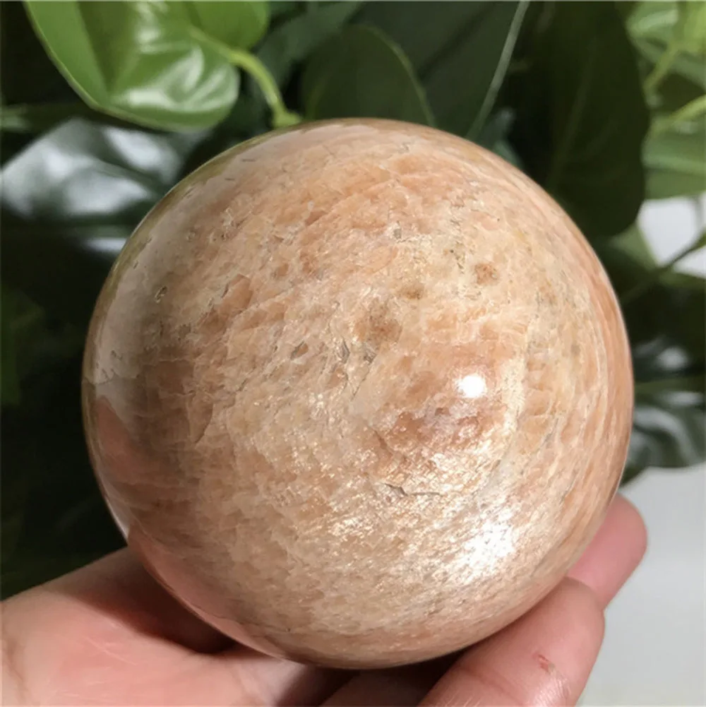 

Natural Yellow Moonstone Sphere Quartz Mineral Crystals Gemstones Ball Reiki Healing For Home Decoration