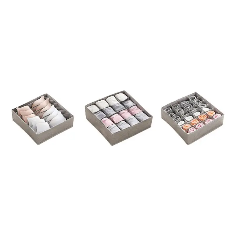 Simple household goods wardrobe underwear organizer drawer 3 pieces colors optional LX9C | Дом и сад