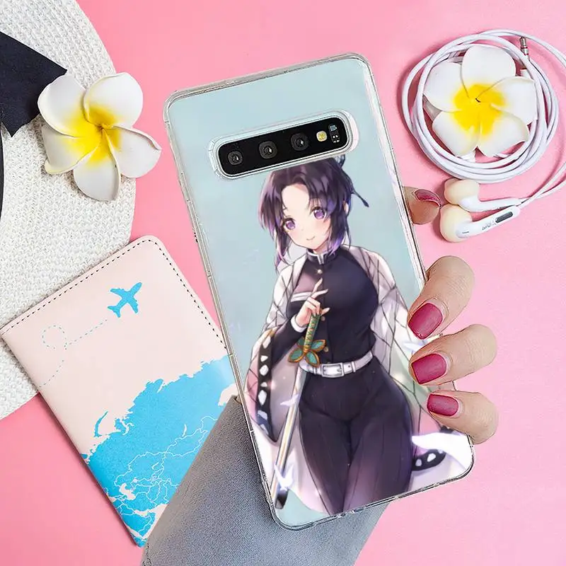 

Kochou Shinobu Phone Case Transparent for samsung A 21s 50 71 S 8 9 20 20fe note 10 20 ultra plus